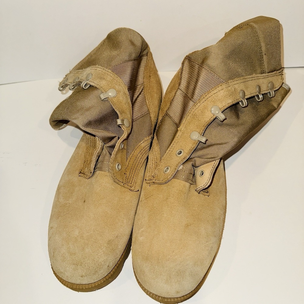 Altama 4158 Hot Weather Desert Tan Combat Boots Men's 10 R Vibram USA New